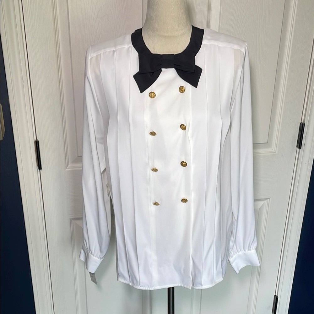 NWT Vintage La Chine Classic by Galinda Wang Dress Shirt Decorative Tie Size‎ 10